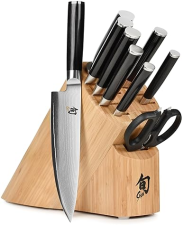 SHUN CLASSIC 10-PIECE KNIFE SET WITH BLOCK - PREMIUM QUALITY