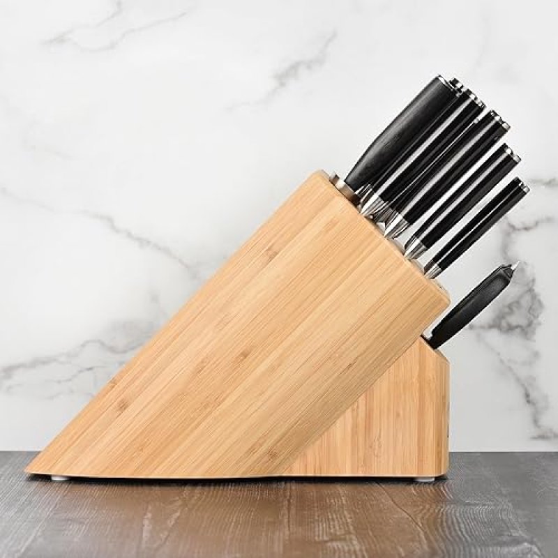 SHUN CLASSIC 10-PIECE KNIFE SET WITH BLOCK - PREMIUM QUALITY