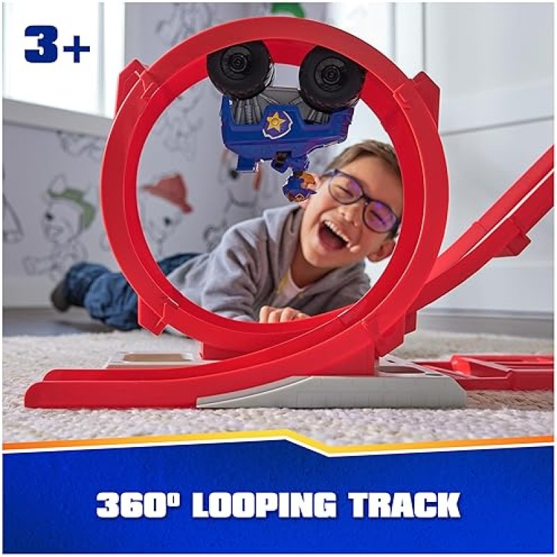 SPIN MASTER PAW PATROL RESCUE WHEELS SUPER LOOP TOWER HQ WITH LIGHT & SOUND - CHASE ACTION FIGURE, TOY TRUCK - KIDS TOYS 3+