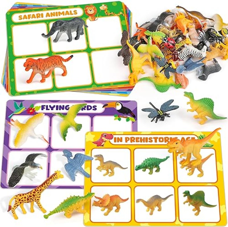 COOGAM ANIMALS SORTING TOY SET FOR TODDLERS: EDUCATIONAL GIFT FOR 3-5 YEAR OLDS