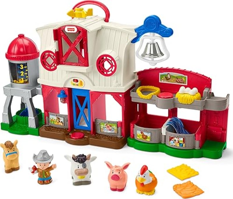 FISHER-PRICE LITTLE PEOPLE FARM ANIMAL CARE INTERACTIVE PLAYSET FOR TODDLERS 1+ YEARS