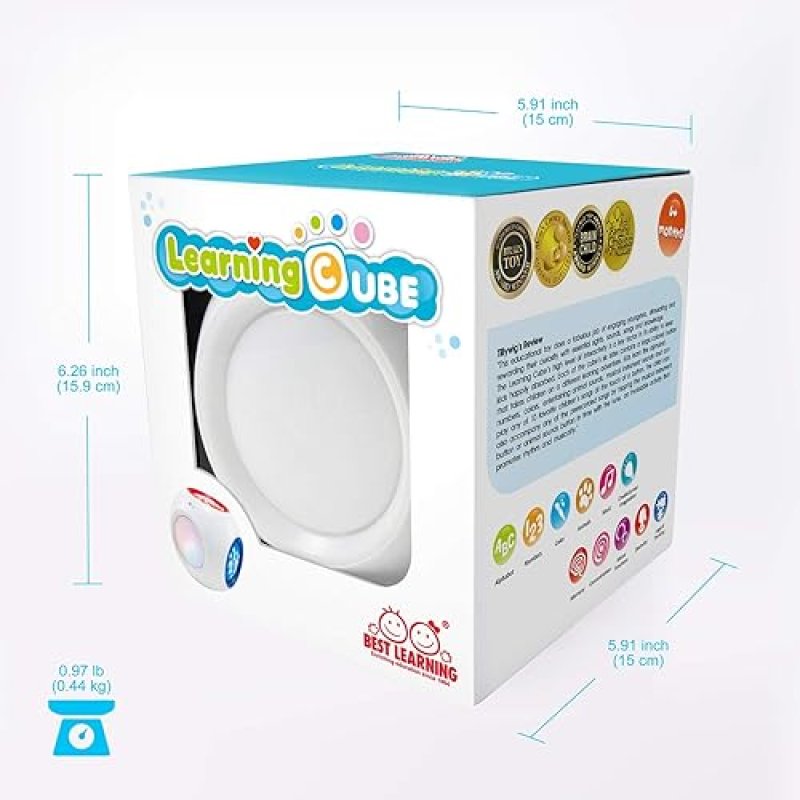 LEARNING CUBE - EDUCATIONAL MUSICAL ACTIVITY CENTER FOR INFANTS & TODDLERS - TOYS FOR 1 YEAR OLDS - FIRST BIRTHDAY GIFT