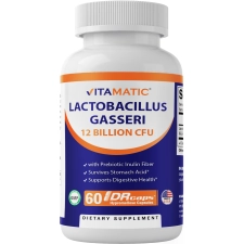 DIGESTIVE SUPPORT: VITAMATIC LACTOBACILLUS GASSERI CAPSULES - 12 BILLION CFU - 60 COUNT