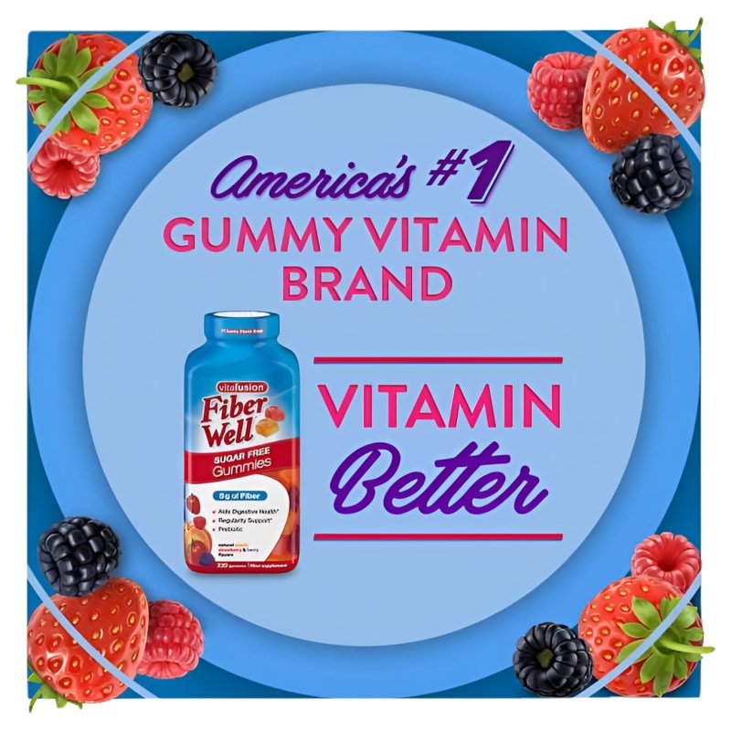 VITAFUSION FIBER GUMMIES 220 COUNT, SUGAR-FREE SUPPLEMENT