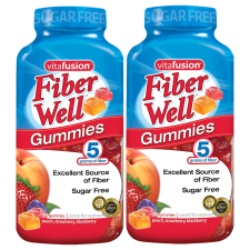 VITAFUSION FIBER WELL SUGAR-FREE GUMMIES - 2 PACK (220 CT) FOR DIGESTIVE HEALTH