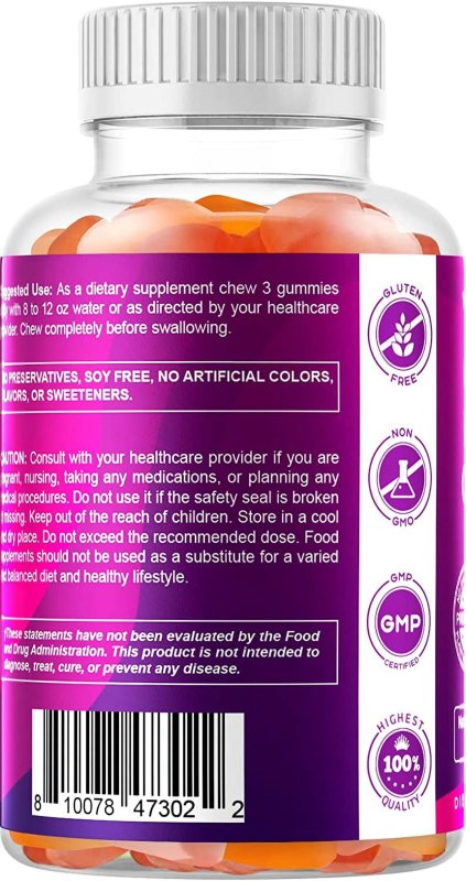 VITAMATICUSA PREBIOTIC FIBER GUMMIES FOR ADULTS - 7G EXTRA STRENGTH - 60 PECTIN GUMMIES