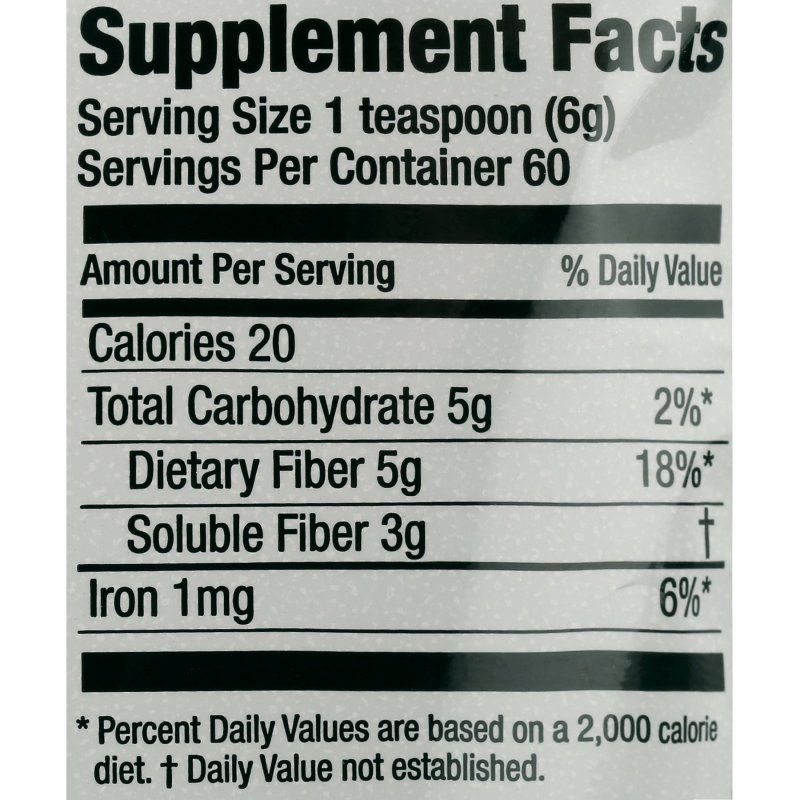KONSYL DAILY PSYLLIUM FIBER SUPPLEMENT - 100% NATURAL, 5G FIBER, 60 SERVINGS - 12.7 OZ
