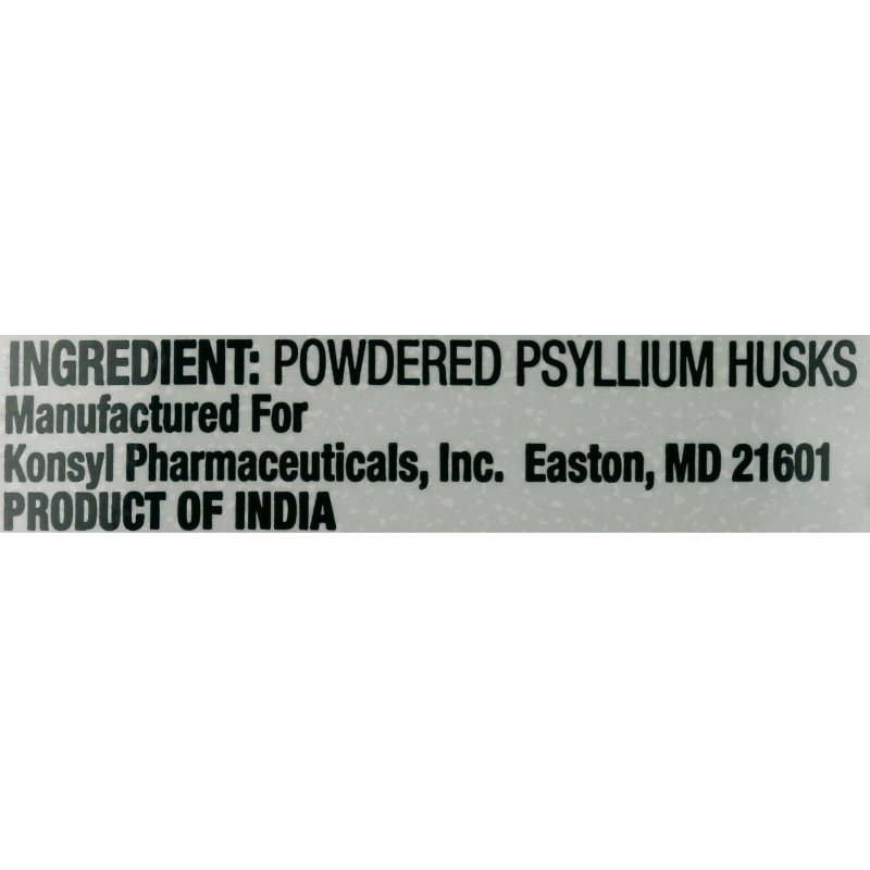 KONSYL DAILY PSYLLIUM FIBER SUPPLEMENT - 100% NATURAL, 5G FIBER, 60 SERVINGS - 12.7 OZ