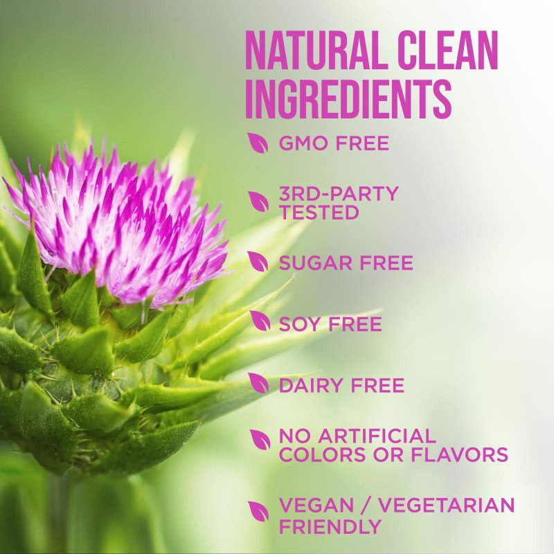 NATURAL LIVER CLEANSE SUPPLEMENT - 21 HERB FORMULA WITH MILK THISTLE, DANDELION & BEET - NON-GMO VEGAN - 120 CAPS