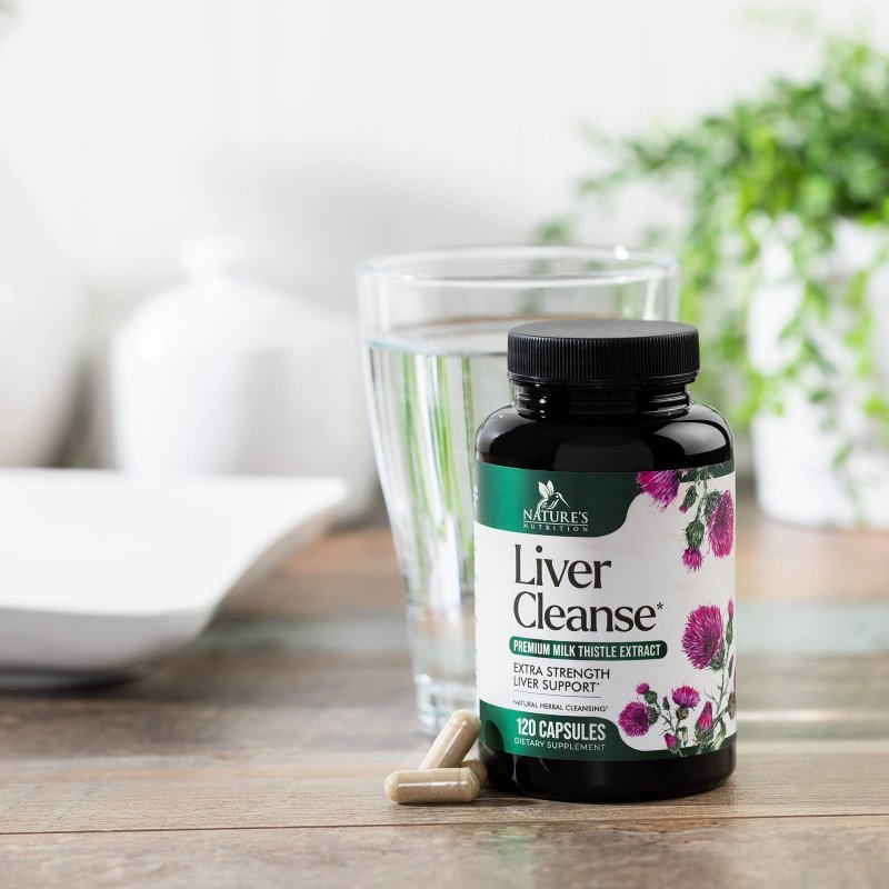 NATURAL LIVER CLEANSE SUPPLEMENT - 21 HERB FORMULA WITH MILK THISTLE, DANDELION & BEET - NON-GMO VEGAN - 120 CAPS