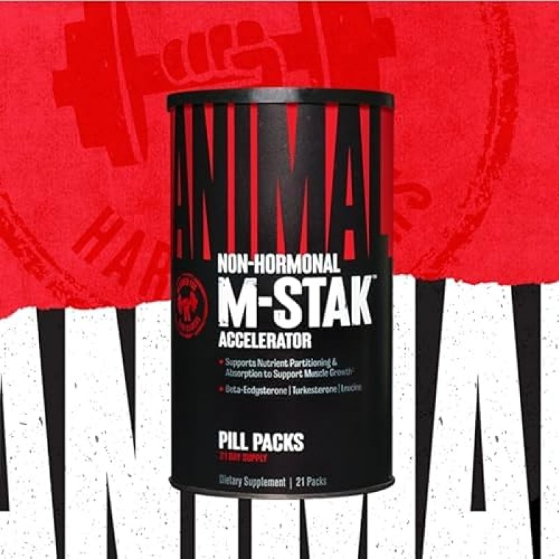 UNIVERSAL NUTRITION ANIMAL M-STAK MUSCLE BUILDER & ANABOLIC MASS GAINER SUPPLEMENT - LEAN MUSCLE GROWTH & ENERGY BOOST - 21 PACKS