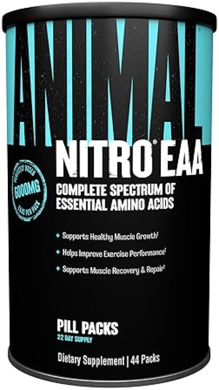 UNIVERSAL NUTRITION ANIMAL NITRO EAA SUPPLEMENT - POST-WORKOUT RECOVERY FOR LEAN MUSCLE GROWTH - 44 PACKS