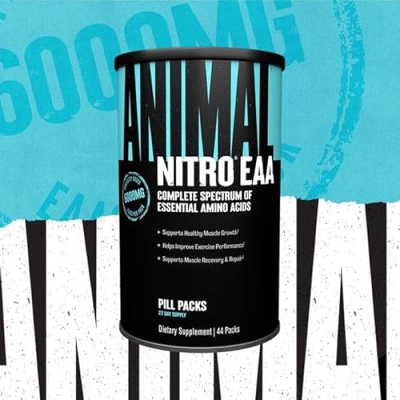 UNIVERSAL NUTRITION ANIMAL NITRO EAA SUPPLEMENT - POST-WORKOUT RECOVERY FOR LEAN MUSCLE GROWTH - 44 PACKS