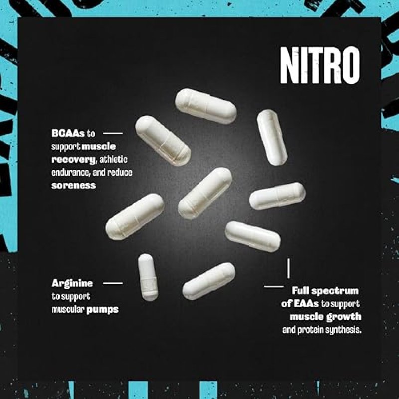 UNIVERSAL NUTRITION ANIMAL NITRO EAA SUPPLEMENT - POST-WORKOUT RECOVERY FOR LEAN MUSCLE GROWTH - 44 PACKS