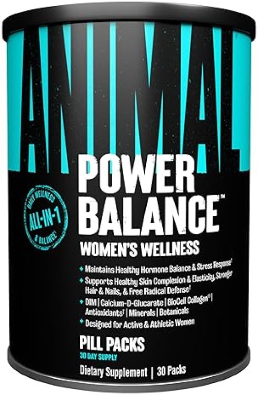 UNIVERSAL NUTRITION WOMEN'S ALPHA F COMPREHENSIVE FORMULA FOR HORMONAL BALANCE, SKIN, HAIR, NAILS, MOOD, STRESS SUPPORT & HEALTH – 30 PACKS