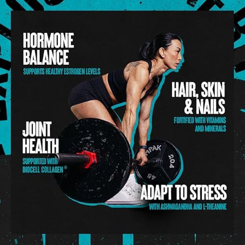 UNIVERSAL NUTRITION WOMEN'S ALPHA F COMPREHENSIVE FORMULA FOR HORMONAL BALANCE, SKIN, HAIR, NAILS, MOOD, STRESS SUPPORT & HEALTH – 30 PACKS