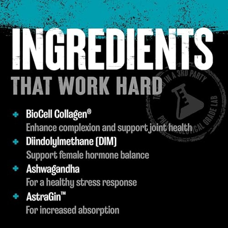 UNIVERSAL NUTRITION WOMEN'S ALPHA F COMPREHENSIVE FORMULA FOR HORMONAL BALANCE, SKIN, HAIR, NAILS, MOOD, STRESS SUPPORT & HEALTH – 30 PACKS