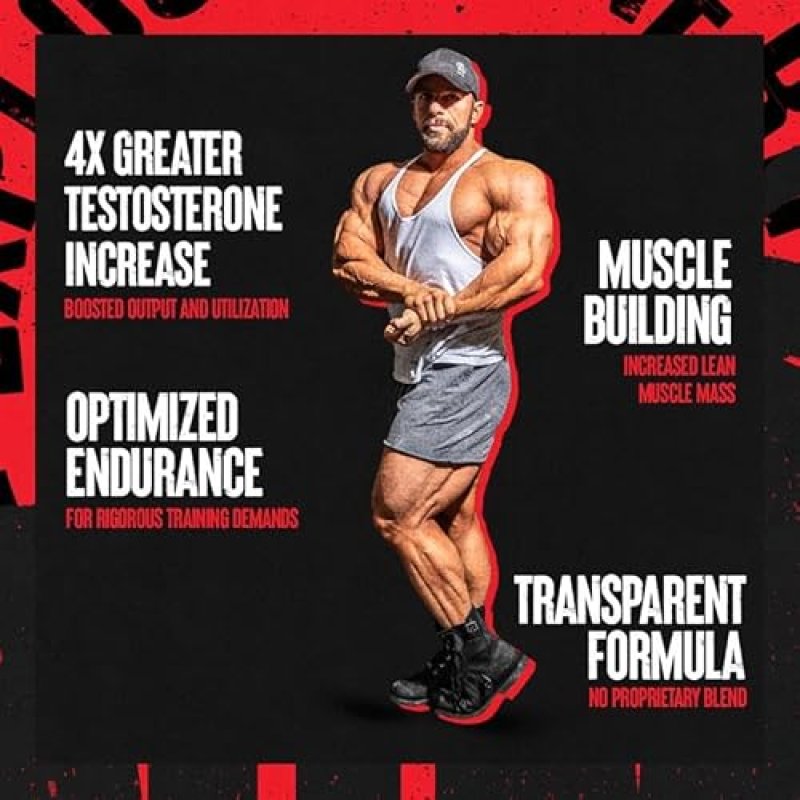 UNIVERSAL NUTRITION ANIMAL TEST TESTOSTERONE BOOSTER FOR MEN - MALE ENHANCING SUPPLEMENT FOR STRENGTH ATHLETES & BODYBUILDERS - STAMINA, ENDURANCE, MUSCLE GROWTH - 21 DAY CYCLE