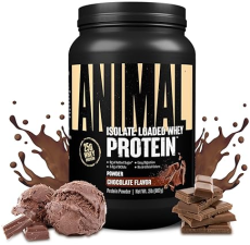 UNIVERSAL NUTRITION CHOCOLATE ANIMAL WHEY ISOLATE PROTEIN POWDER - 25G PROTEIN, MUSCLE BUILDER & RECOVERY FOR MEN & WOMEN - LOW SUGAR