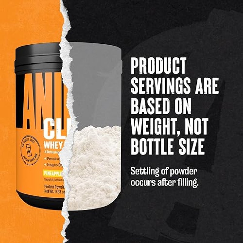 UNIVERSAL NUTRITIONPINEAPPLE ORANGE CLEAR WHEY ISOLATE PROTEIN POWDER - 5G BCAA, EASY DIGEST, DELICIOUSLY JUICY - 500G
