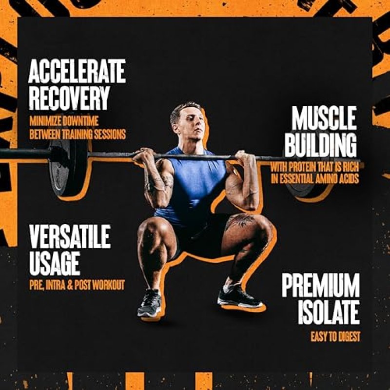 UNIVERSAL NUTRITIONPINEAPPLE ORANGE CLEAR WHEY ISOLATE PROTEIN POWDER - 5G BCAA, EASY DIGEST, DELICIOUSLY JUICY - 500G