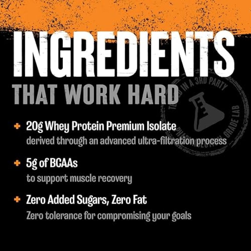 UNIVERSAL NUTRITIONPINEAPPLE ORANGE CLEAR WHEY ISOLATE PROTEIN POWDER - 5G BCAA, EASY DIGEST, DELICIOUSLY JUICY - 500G