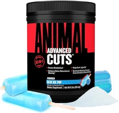 UNIVERSAL NUTRITION ANIMAL CUTS THERMOGENIC FAT BURNER POWDER - WEIGHT LOSS SUPPLEMENT FOR METABOLISM, ENERGY, FOCUS, KETONES, APPETITE SUPPRESSANT - BLUE ICE POP FLAVOR'