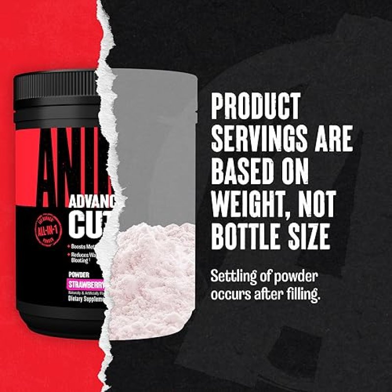 UNIVERSAL NUTRITION ANIMAL CUTS THERMOGENIC FAT BURNER POWDER - METABOLISM BOOST FOR WEIGHT LOSS - STRAWBERRY WATERMELON FLAVOR"