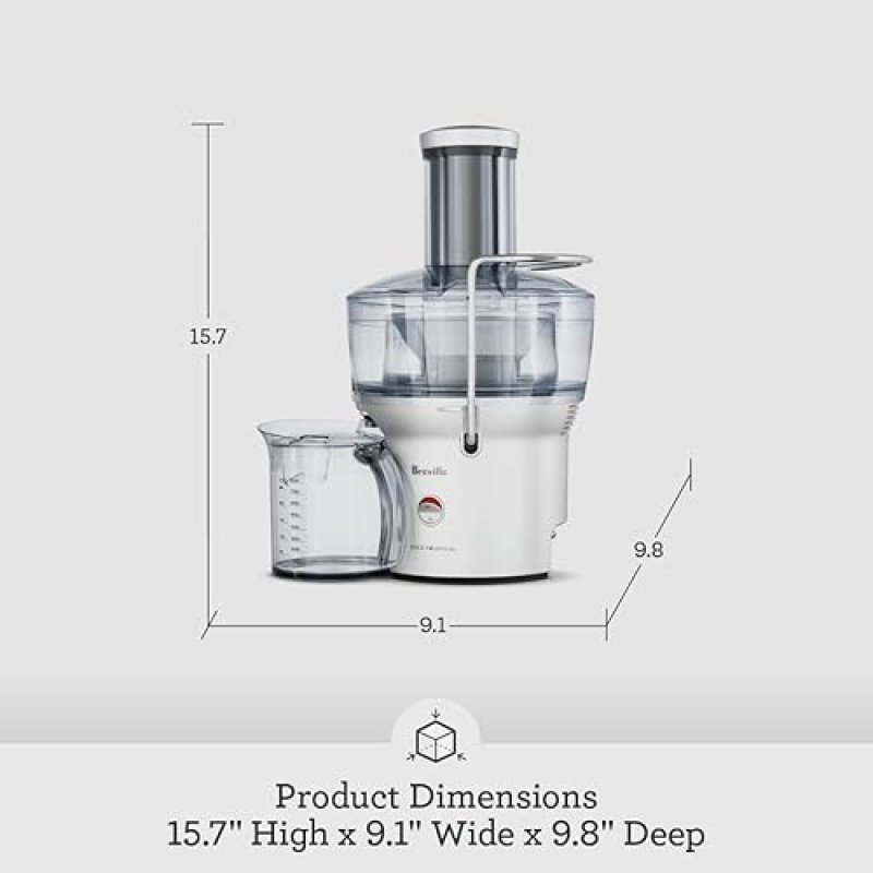 BREVILLE  JUICE FOUNTAIN COMPACT CENTRIFUGAL MACHINE - 25OZ SILVER