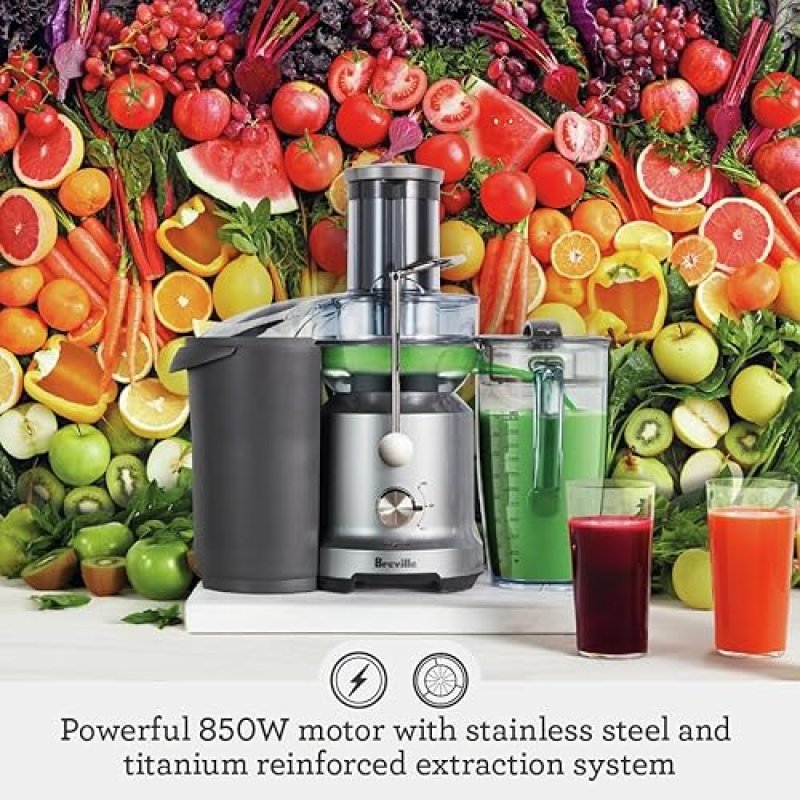 BREVILLE JUICE FOUNTAIN COLD BJE430SIL - 70 OZ, SILVER