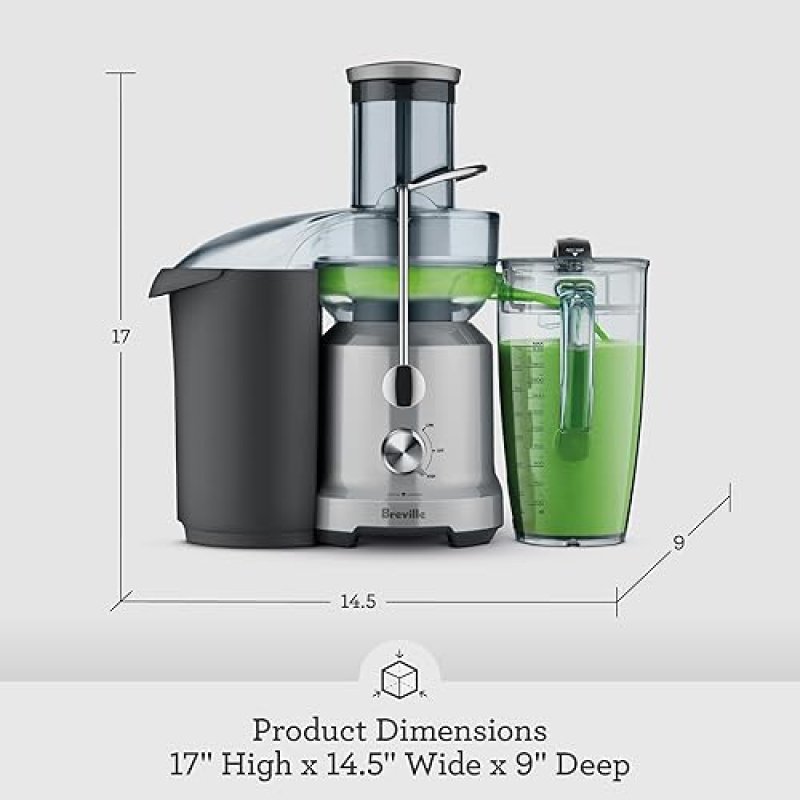 BREVILLE JUICE FOUNTAIN COLD BJE430SIL - 70 OZ, SILVER