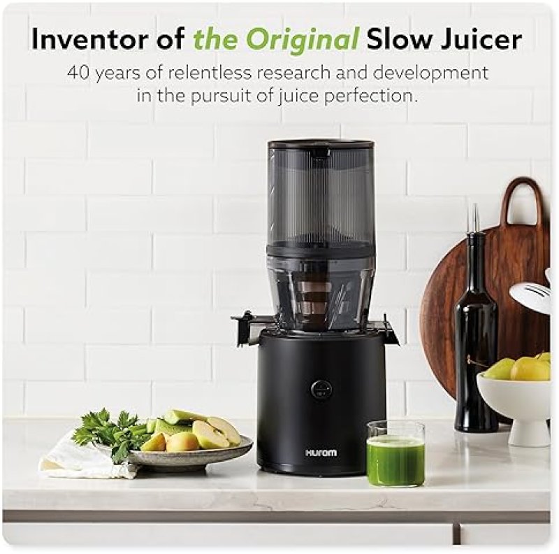 HUROM H320 SLOW JUICER | SELF-FEEDING COLD PRESS FOR VEG & FRUIT | HIGH YIELD | BPA