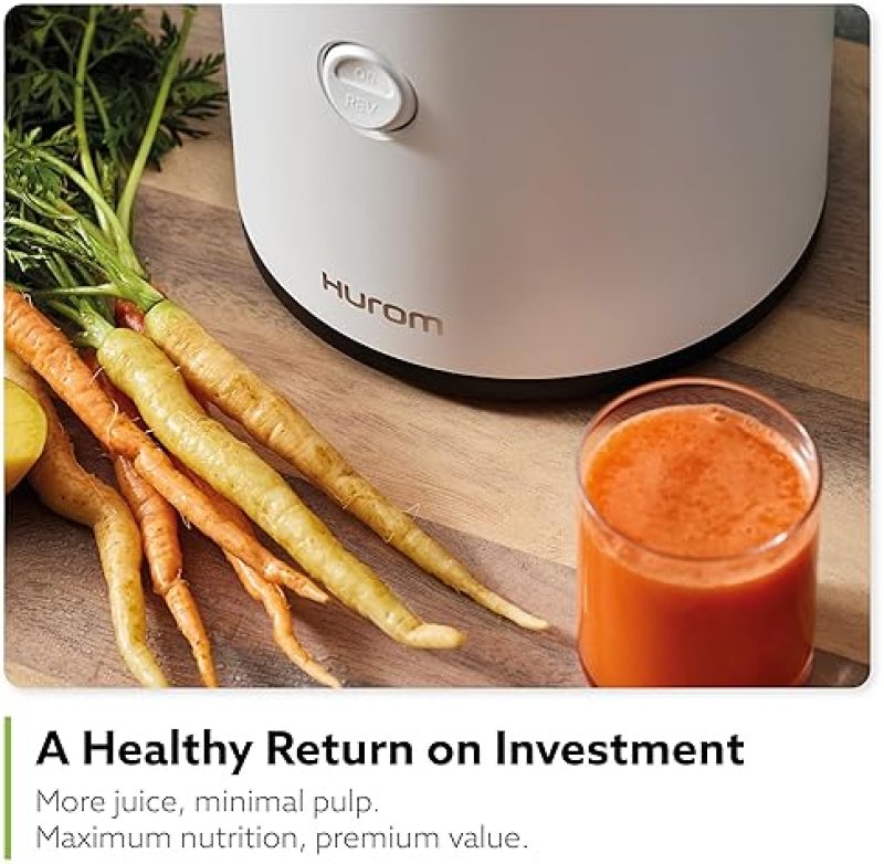 HUROM H320 SLOW JUICER | WHITE | COLD PRESS JUICE MACHINE | HIGH YIELD | BPA FREE | EASY TO CLEAN