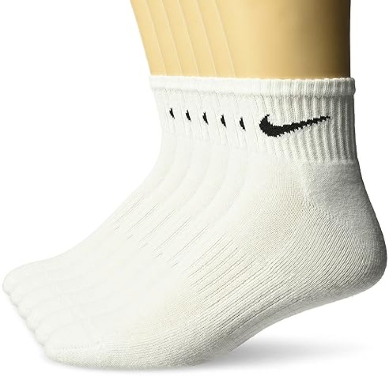 NIKE WOMEN'S PERFORMANCE CUSHION QUARTER SOCKS - 6 PACK