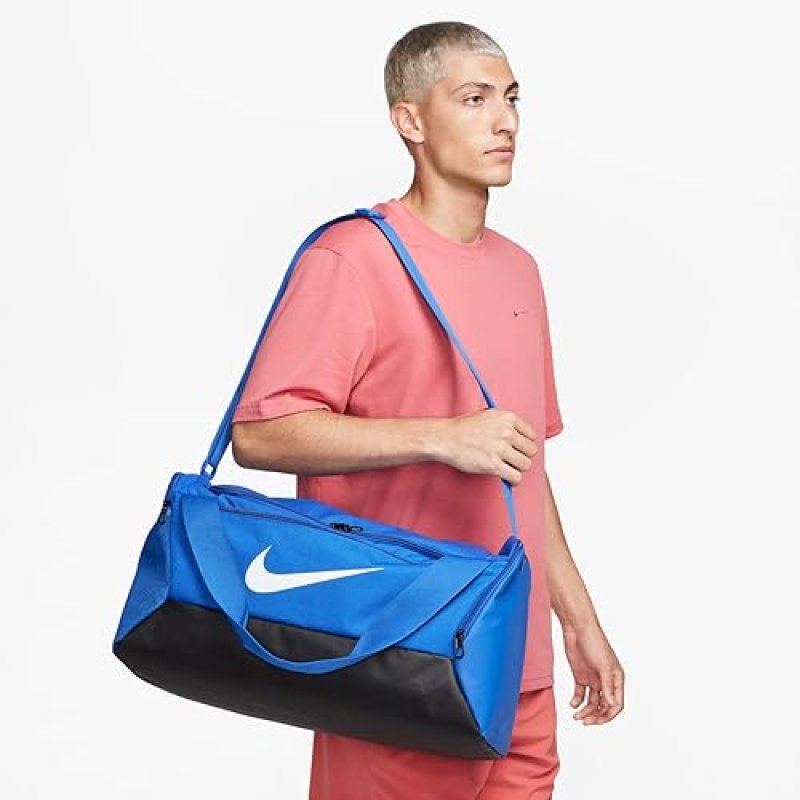 NIKE BRASILIA TRAINING DUFFEL BAG IN GAME ROYAL/BLACK/WHITE - SHOP NOW