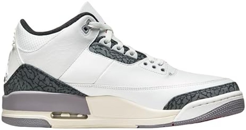 NIKE AIR JORDAN 3 RETRO SUMMIT WHITE/FIRE RED 'CEMENT GREY'