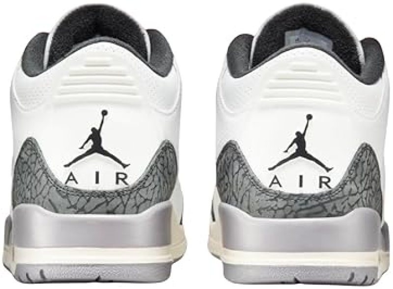 NIKE AIR JORDAN 3 RETRO SUMMIT WHITE/FIRE RED 'CEMENT GREY'