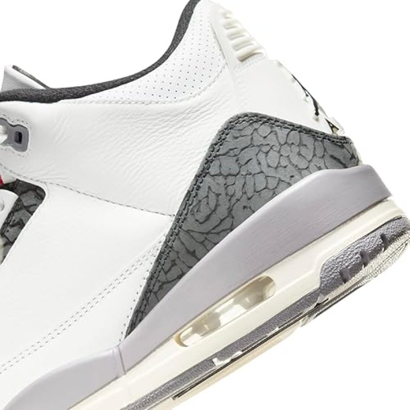 NIKE AIR JORDAN 3 RETRO SUMMIT WHITE/FIRE RED 'CEMENT GREY'