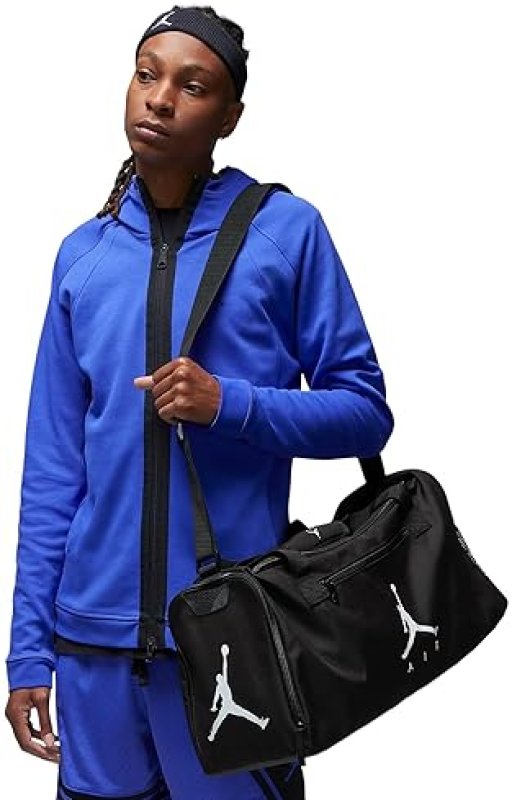 NIKE AIR JORDAN SMALL DUFFEL BAG (55L) IN BLACK