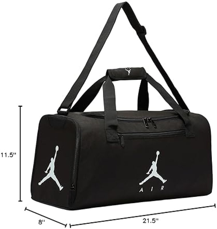 NIKE AIR JORDAN SMALL DUFFEL BAG (55L) IN BLACK