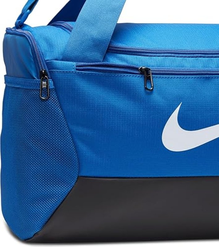 NIKE BRASILIA TRAINING DUFFEL BAG IN GAME ROYAL/BLACK/WHITE