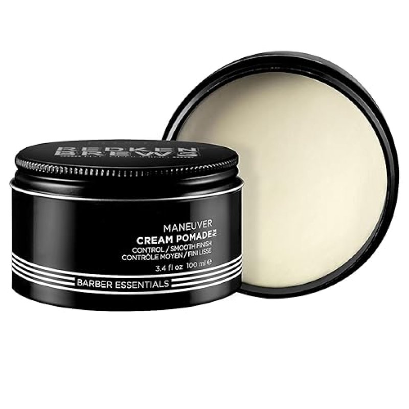 REDKEN BREWS CREAM POMADE: MEDIUM HOLD, NATURAL FINISH, ALL HAIR TYPES