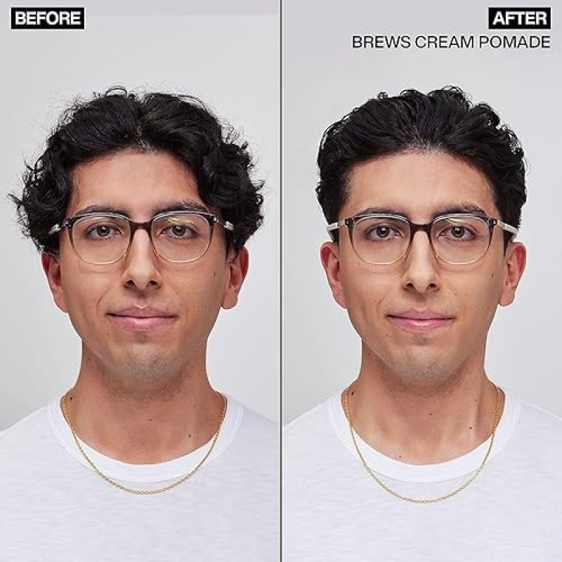 REDKEN BREWS CREAM POMADE: MEDIUM HOLD, NATURAL FINISH, ALL HAIR TYPES