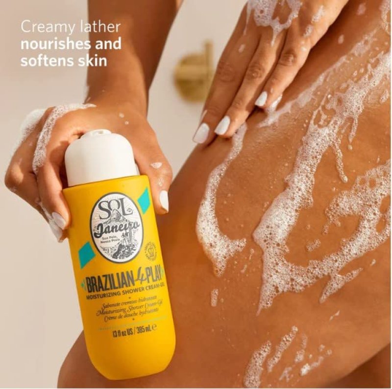 SOL DE JANEIRO BRAZILIAN PLAY MOISTURIZING SHOWER CREAM-GEL - HYDRATING BODY WASH FOR SOFT SKIN