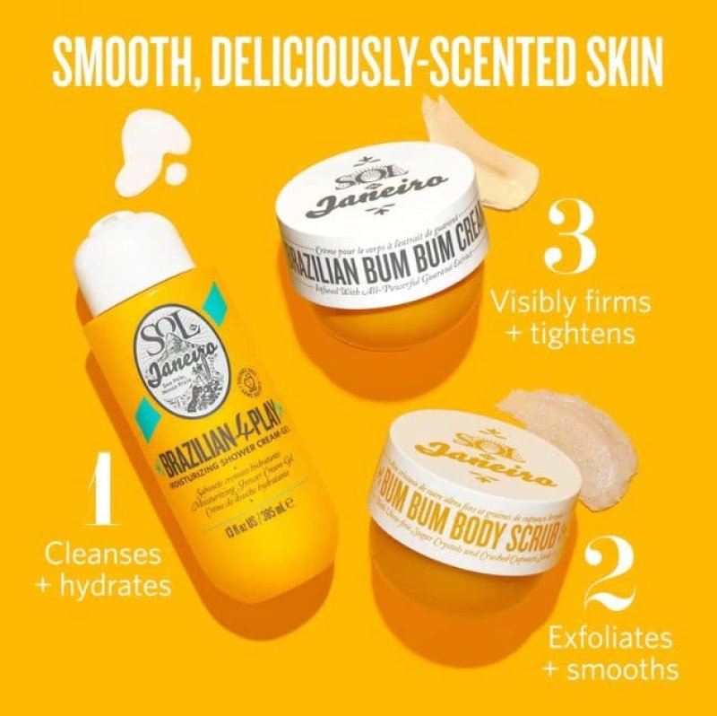 SOL DE JANEIRO BRAZILIAN PLAY MOISTURIZING SHOWER CREAM-GEL - HYDRATING BODY WASH FOR SOFT SKIN
