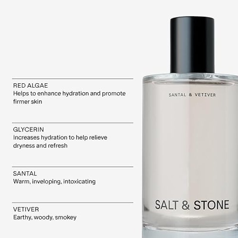 SALT &STONE HYDRATING BODY AND HAIR FRAGRANCE MIST | UNISEX | VEGAN & CRUELTY-FREE - 3.4 FL OZ