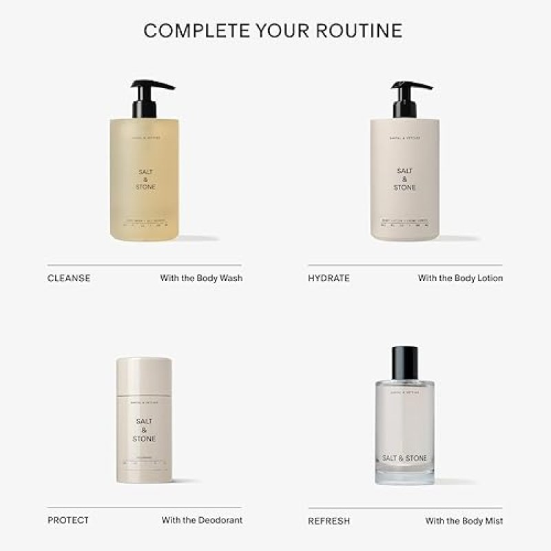SALT &STONE HYDRATING BODY AND HAIR FRAGRANCE MIST | UNISEX | VEGAN & CRUELTY-FREE - 3.4 FL OZ
