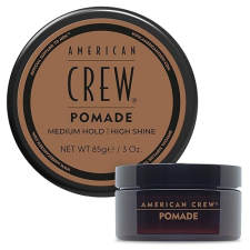 AMERICAN CREW MEN'S HAIR POMADE WITH MEDIUM HOLD & HIGH SHINE, 3 OZ