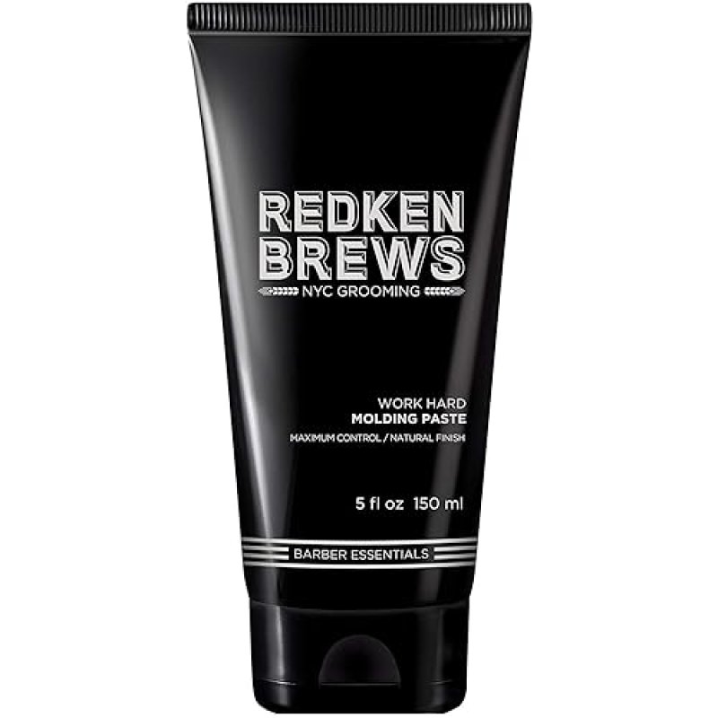REDKEN BREWS MOLDING PASTE FOR MEN - HIGH HOLD, MATTE FINISH, SULFATE-FREE