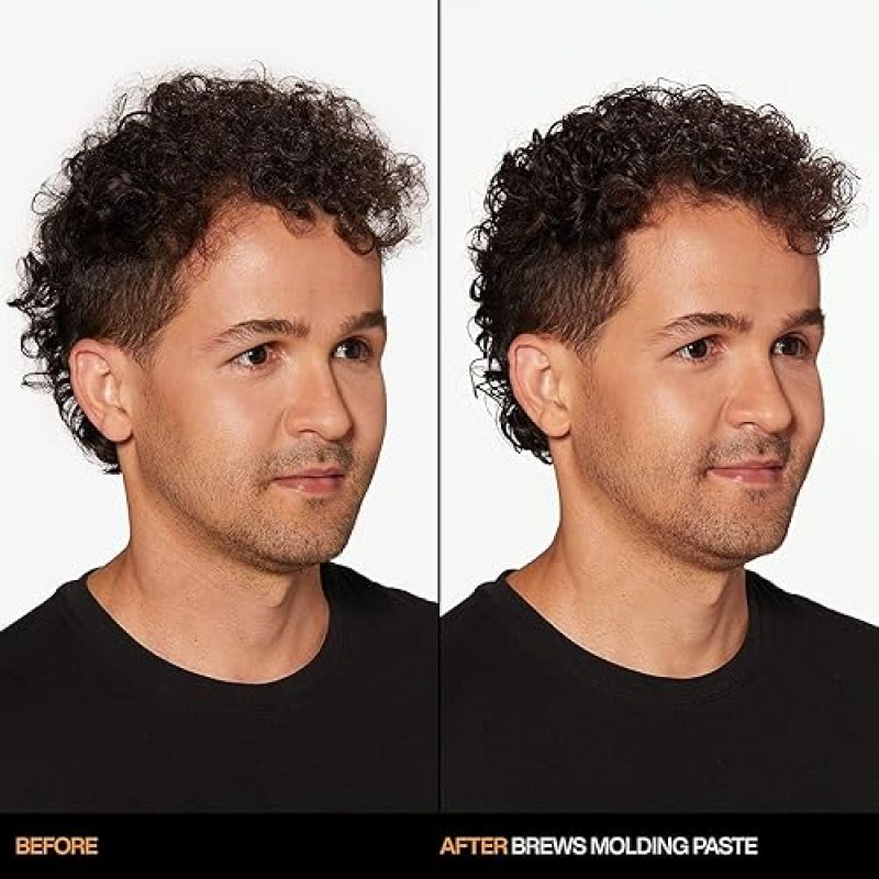 REDKEN BREWS MOLDING PASTE FOR MEN - HIGH HOLD, MATTE FINISH, SULFATE-FREE